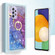 Samsung Galaxy A53 5G Ring Holder 2.0mm Airbag TPU Phone Case - Blue Purple Marble