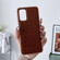 Samsung Galaxy A53 5G Genuine Leather Ostrich Texture Series Nano Electroplating Phone Case - Brown