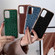 Samsung Galaxy A53 5G Genuine Leather Ostrich Texture Series Nano Electroplating Phone Case - Green