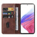 Samsung Galaxy A53 5G Magnetic Closure Leather Phone Case - Brown