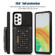 Samsung Galaxy A53 5G Three-fold RFID Leather Phone Case with Lanyard - Black