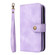 Samsung Galaxy A53 5G Multifunctional Card Slot Zipper Wallet Leather Phone Case - Purple