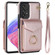 Samsung Galaxy A53 5G Ring Holder RFID Card Slot Phone Case - Rose Gold