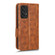 Samsung Galaxy A53 5G Symmetrical Triangle Leather Phone Case - Brown