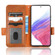 Samsung Galaxy A53 5G Symmetrical Triangle Leather Phone Case - Brown