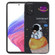 Samsung Galaxy A53 5G Milk Tea Astronaut Pattern Liquid Silicone Phone Case - Black
