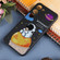Samsung Galaxy A53 5G Milk Tea Astronaut Pattern Liquid Silicone Phone Case - Black