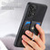 Samsung Galaxy A53 5G Retro Skin-feel Ring Card Wallet Phone Case - Black