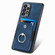 Samsung Galaxy A53 5G Retro Skin-feel Ring Card Wallet Phone Case - Blue