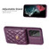 Samsung Galaxy A53 5G Vertical Wallet Rhombic Leather Phone Case - Dark Purple