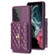 Samsung Galaxy A53 5G Horizontal Metal Buckle Wallet Rhombic Leather Phone Case - Dark Purple
