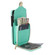 Samsung Galaxy A53 5G Zipper Hardware Card Wallet Phone Case - Mint Green