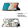 Samsung Galaxy A53 5G Colored Drawing Pattern Invisible Magnetic PU Leather Phone Case - Red Leaves