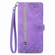 Samsung Galaxy A53 5G Embossed Flower Shockproof Leather Phone Case - Purple