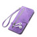Samsung Galaxy A53 5G Embossed Flower Shockproof Leather Phone Case - Purple