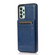 Samsung Galaxy A53 5G Solid Color PC + TPU Protective Case with Holder & Card Slots - Blue
