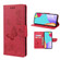 Samsung Galaxy A53 5G Butterfly Embossed Horizontal Flip Leather Phone Case with Card Slot & Holder - Red