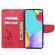 Samsung Galaxy A53 5G Butterfly Embossed Horizontal Flip Leather Phone Case with Card Slot & Holder - Red