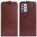Samsung Galaxy A53 5G R64 Texture Vertical Flip Leather Case with Card Slots & Photo Frame - Brown