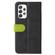 Samsung Galaxy A53 5G Stitching-Color Flip Leather Phone Case with Holder - Green