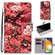 Samsung Galaxy A53 5G Coloured Drawing Cross Texture Horizontal Flip Leather Phone Case with Holder & Card Slots & Wallet & Lanyard - Pink Rose Garden