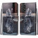 Samsung Galaxy A53 5G Coloured Drawing Cross Texture Horizontal Flip Leather Phone Case with Holder & Card Slots & Wallet & Lanyard - Cat Becomes Tiger