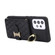 Samsung Galaxy A53 5G Horizontal Card Bag Ring Holder Phone Case with Dual Lanyard - Black