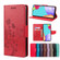 Samsung Galaxy A53 5G Butterfly Flower Pattern Horizontal Flip Leather Phone Case with Card Slot & Holder - Red