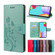 Samsung Galaxy A53 5G Butterfly Flower Pattern Horizontal Flip Leather Phone Case with Card Slot & Holder - Green