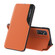 Samsung Galaxy A53 5G Side Display Flip Leather Phone Case with Holder - Orange