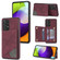 Samsung Galaxy A53 5G Line Card Holder Phone Case - Wine Red