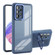 Samsung Galaxy A53 5G Invisible Lens Bracket Matte Transparent Phone Case - Blue