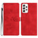 Samsung Galaxy A53 5G Flower Butterfly Embossing Pattern Leather Phone Case - Red