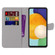 Samsung Galaxy A53 5G Global Coloured Drawing Cross Texture Horizontal Flip PU Phone Leather Case with Holder & Card Slots & Wallet & Lanyard - Colorful Layer - Oblique Hat Blue Mirror Cat