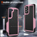 Samsung Galaxy A53 5G PC + TPU Shockproof Protective Phone Case - Pink+Black