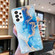 Samsung Galaxy A53 5G IMD Shell Pattern TPU Phone Case - Blue Gold Marble