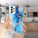 Samsung Galaxy A53 5G IMD Shell Pattern TPU Phone Case - Blue Gold Marble