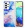 Samsung Galaxy A53 5G IMD Shell Pattern TPU Phone Case - Sky Blue Purple Marble