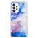 Samsung Galaxy A53 5G IMD Shell Pattern TPU Phone Case - Sky Blue Purple Marble