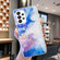 Samsung Galaxy A53 5G IMD Shell Pattern TPU Phone Case - Sky Blue Purple Marble