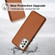 Samsung Galaxy A53 5G Leather Texture Full Coverage Phone Case - Brown