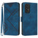 Samsung Galaxy A53 5G Line Pattern Skin Feel Leather Phone Case - Royal Blue