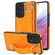 Samsung Galaxy A53 5G Non-slip Full Coverage Ring PU Phone Case with Wristband - Orange