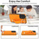 Samsung Galaxy A53 5G Non-slip Full Coverage Ring PU Phone Case with Wristband - Orange