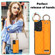 Samsung Galaxy A53 5G Non-slip Full Coverage Ring PU Phone Case with Wristband - Orange