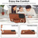 Samsung Galaxy A53 5G Non-slip Full Coverage Ring PU Phone Case with Wristband - Brown