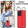 Samsung Galaxy A53 5G Non-slip Full Coverage Ring PU Phone Case with Wristband - Red