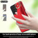 Samsung Galaxy A53 5G Non-slip Full Coverage Ring PU Phone Case with Wristband - Red