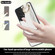 Samsung Galaxy A53 5G Non-slip Full Coverage Ring PU Phone Case with Wristband - White