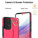 Samsung Galaxy A53 5G Non-slip Full Coverage Ring PU Phone Case with Wristband - Rose Red